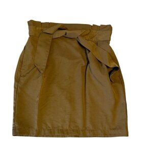 Dynamite Mustard Skirt with Pockets and Tie Womens Size S